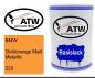 Preview: BMW, Goldorange Matt Metallic, 220: 500ml Lackdose, von ATW Autoteile West.